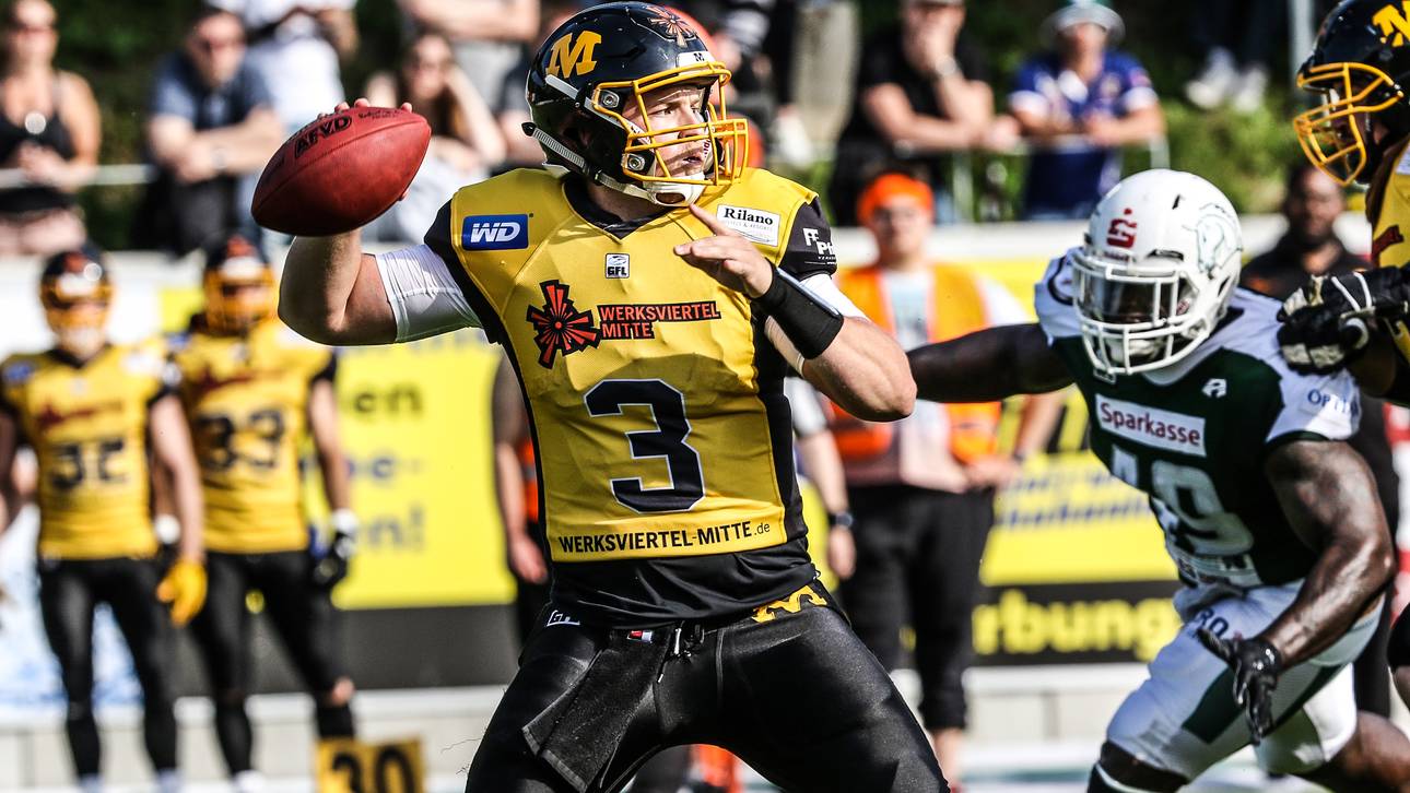 Trenton Miller (links) von den Munich Cowboys