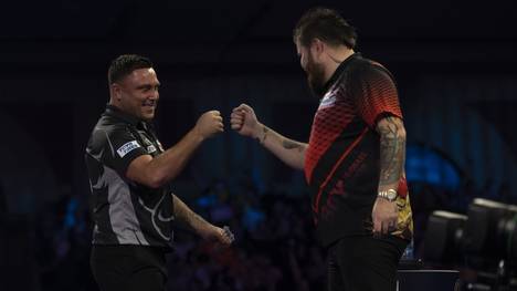 Gerwyn Price gelang gegen Michael Smith ein 9-Darter - der aber nicht reichte