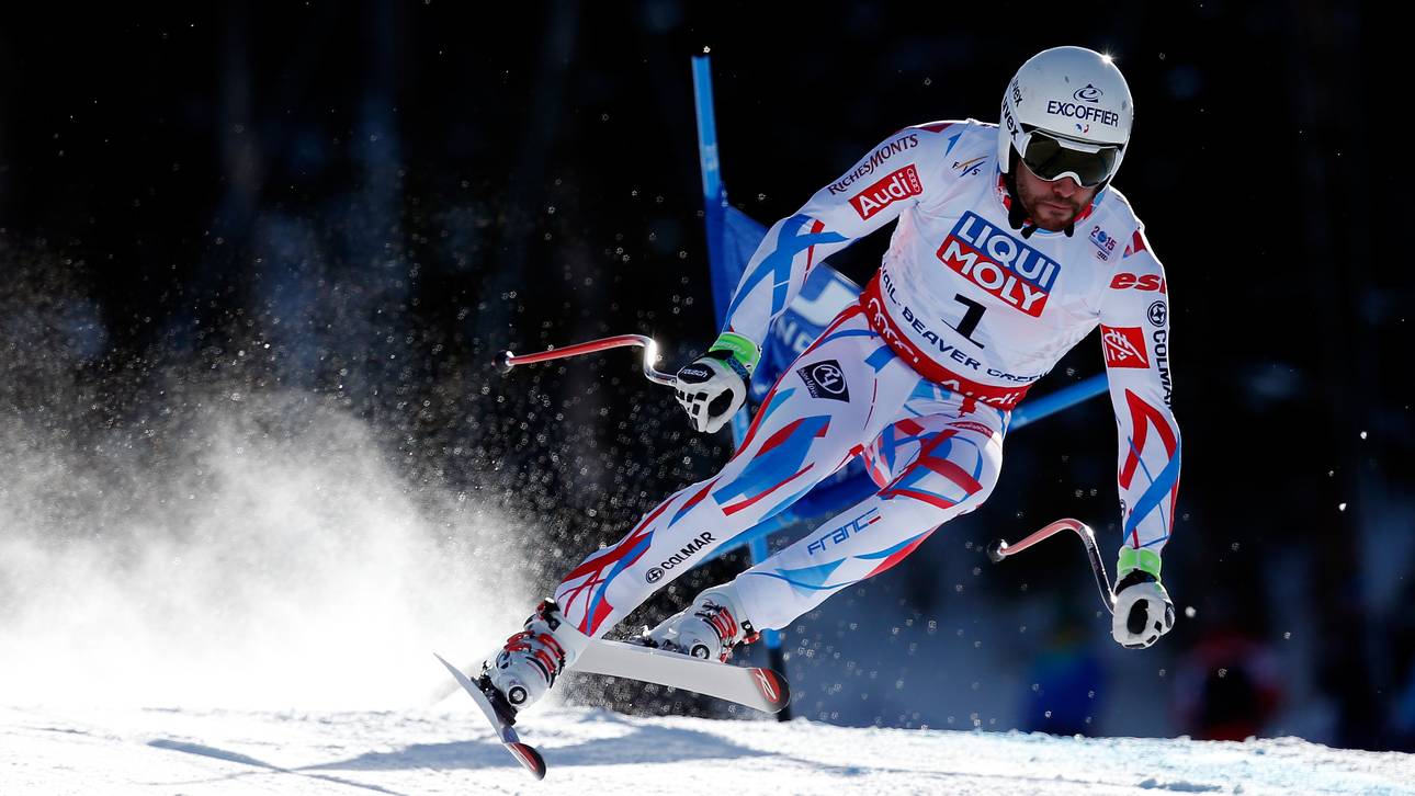 Roger im Abfahrtstraining Schnellster