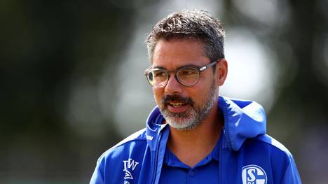 DROCHTERSEN, GERMANY - AUGUST 10: David Wagner, head coach of Schalke looks on before the DFB Cup first round match between SV Drochtersen Assel and FC Schalke 04 at Kehdinger Stadion on August 10, 2019 in Drochtersen, Germany. (Photo by Martin Rose/Bongarts/Getty Images)