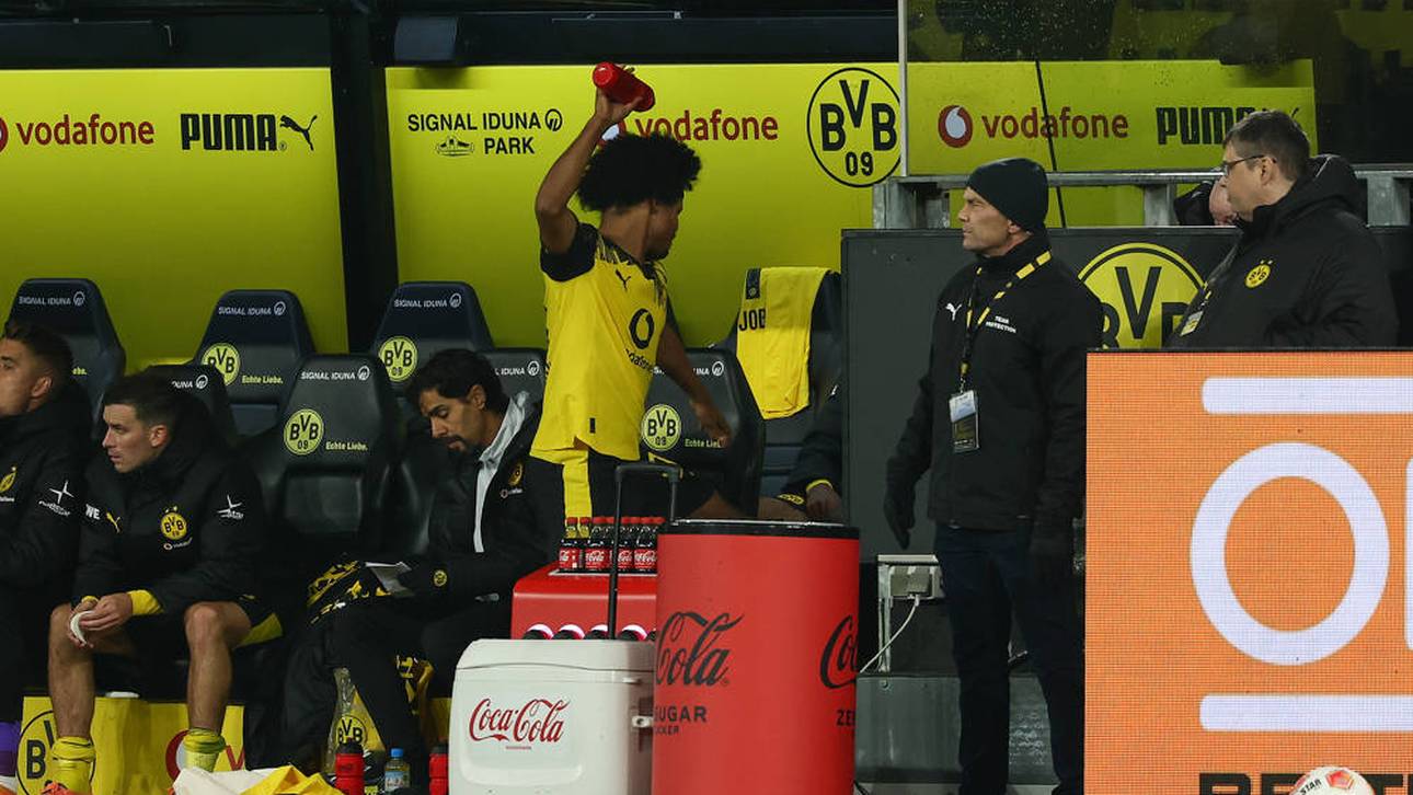 Karim Adeyemi bei seinem Wutausbruch