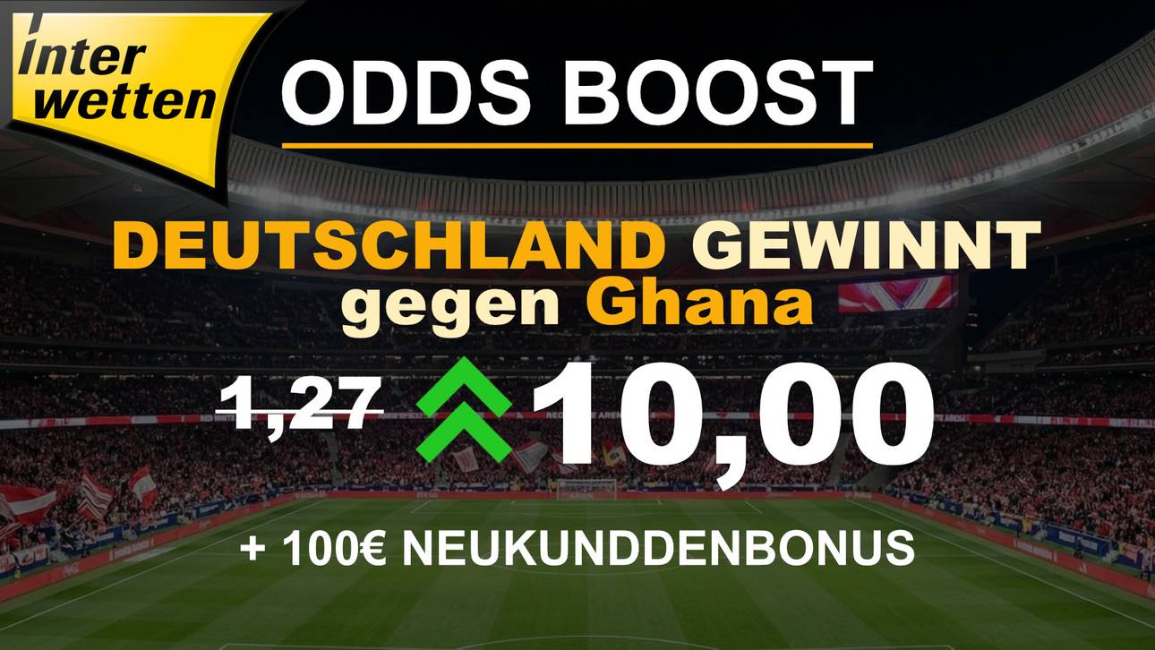 🚀 10,0-Mega-Quote! Interwetten zündet den Quoten-Turbo für Deutschland vs. Ghana