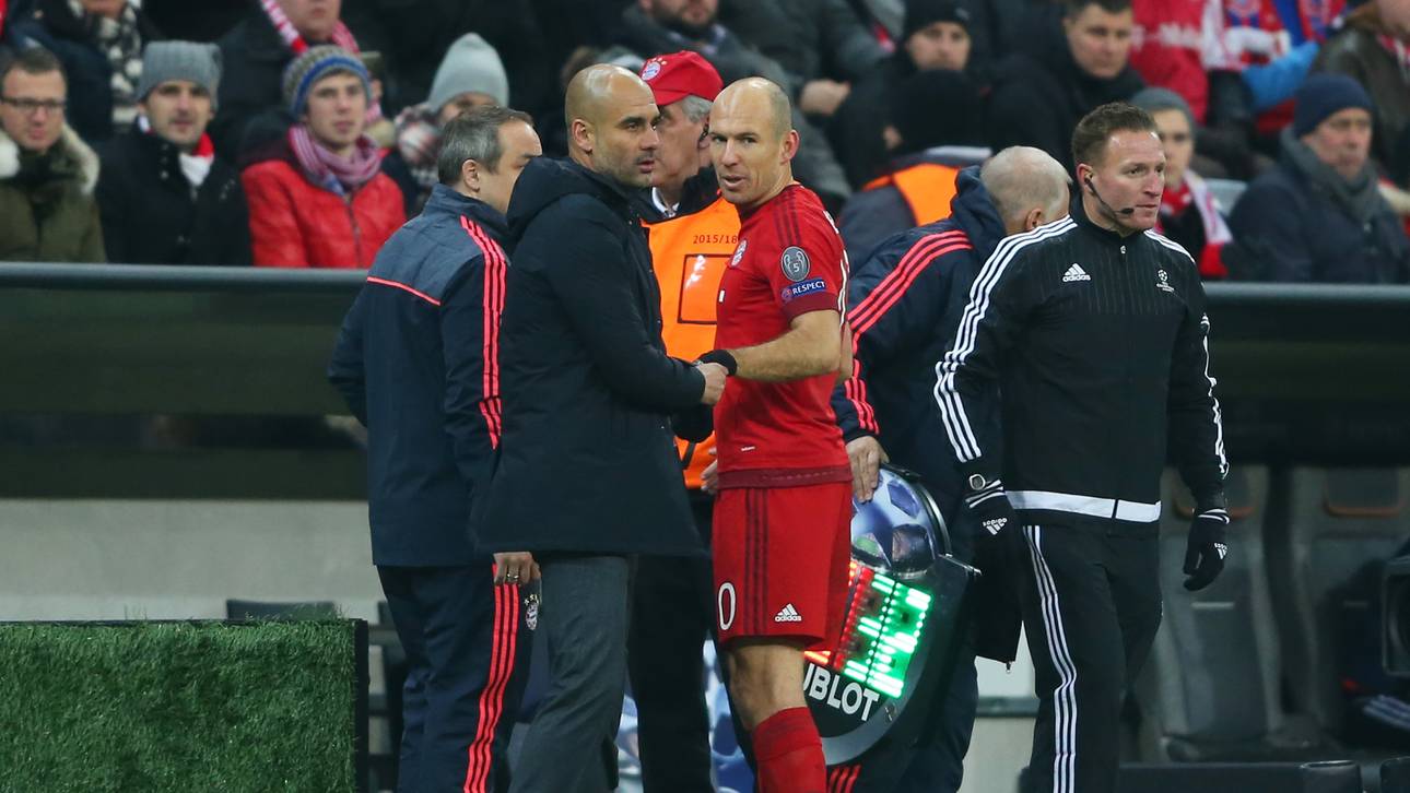 Robben angeschlagen ausgewechselt