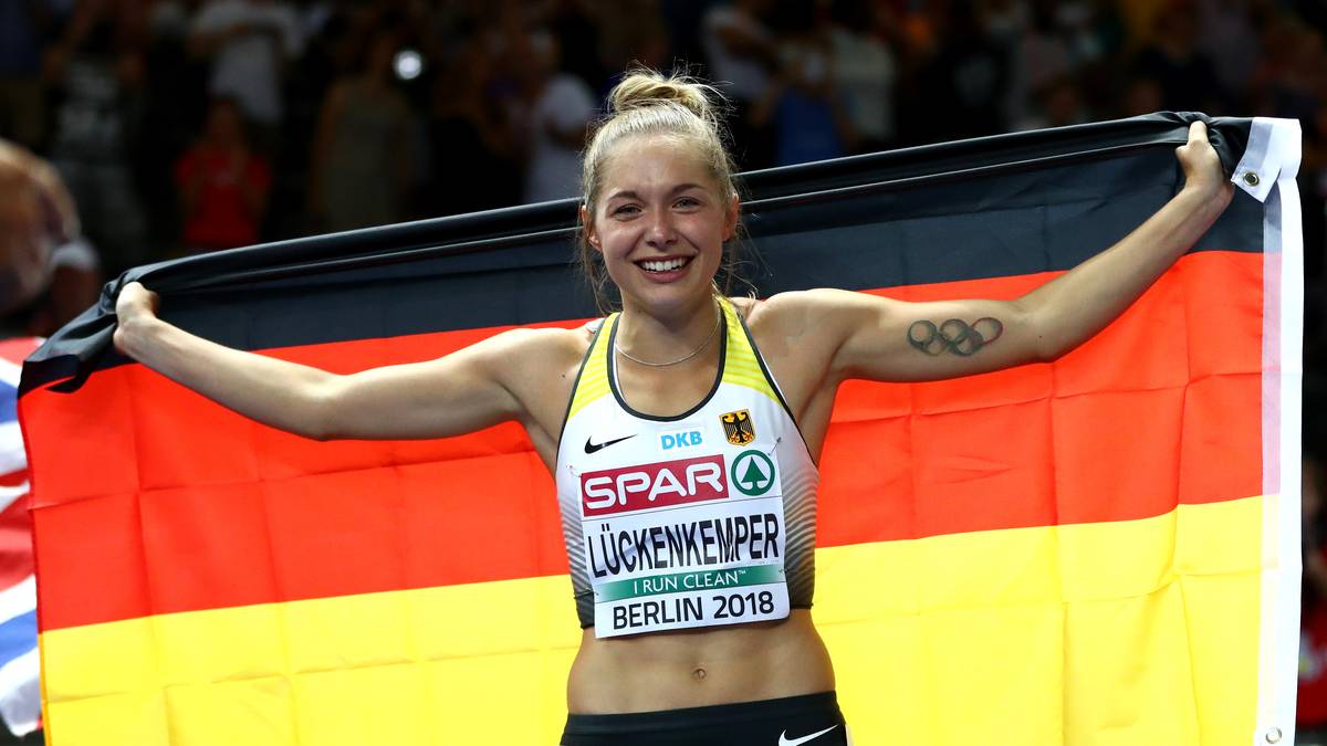 Gina Lückenkemper holte bei der Leichtathletik-EM in Berlin Silber über die 100 Meter