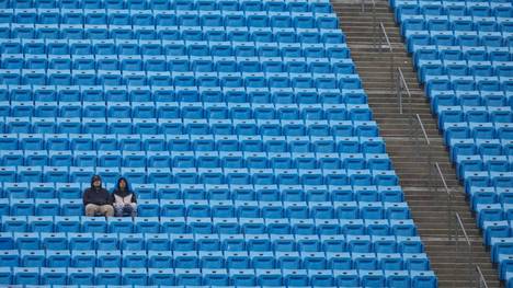 Die Carolina Panthers spielten vor wenigen Zuschauern