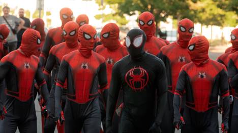 Ein echter Hingucker, diese Cottbuser Mannschaft. Pünktlich zum Kinostart des neuen Spider-Man-Films warfen sich die Profis in Schale.