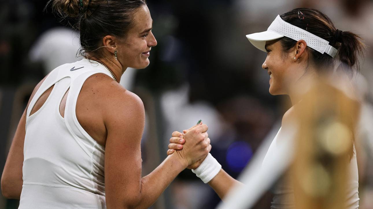 Sabalenka wirft Raducanu aus Turnier