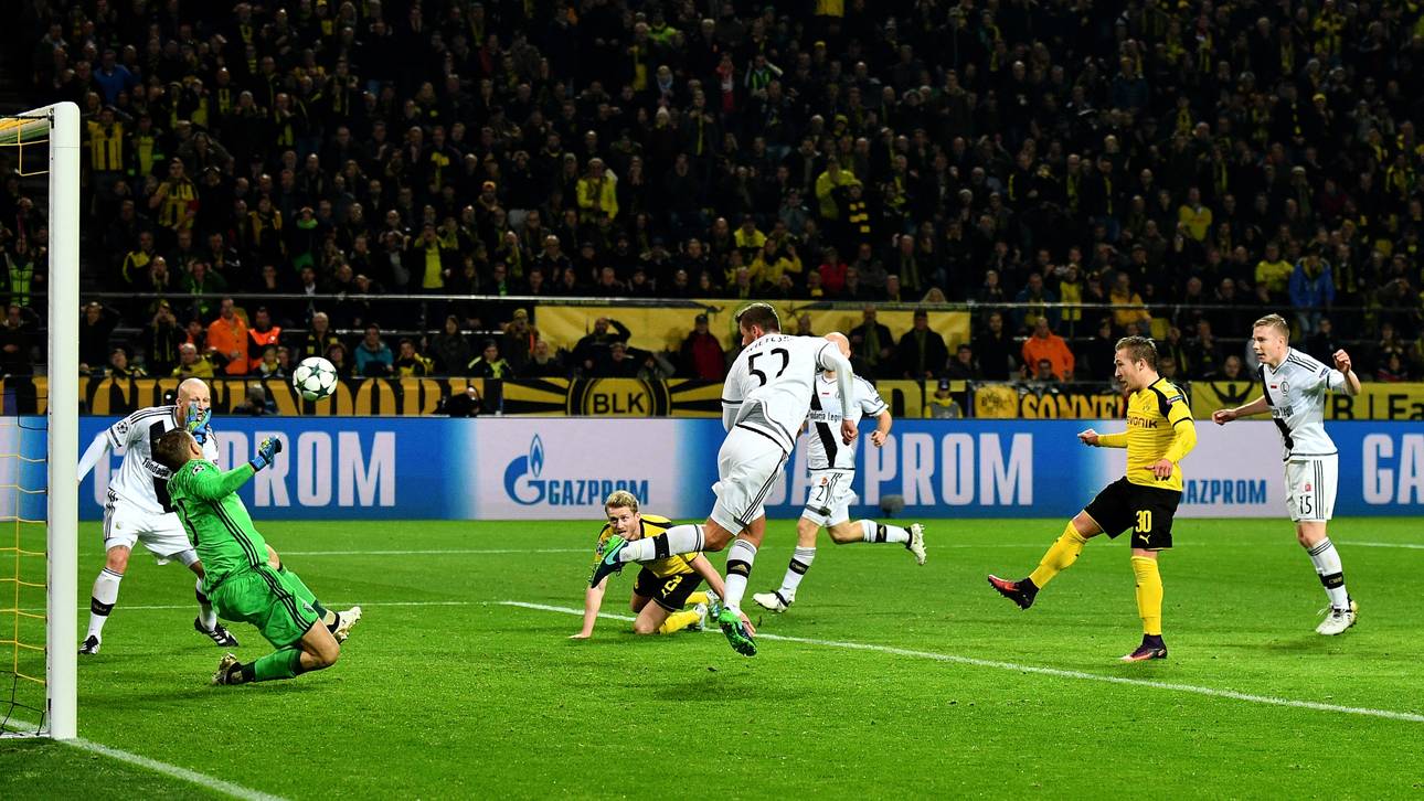 Felix Passlack erzielte 2016 gegen Legia Warschau als jüngster Deutscher ein Tor in der Champions League