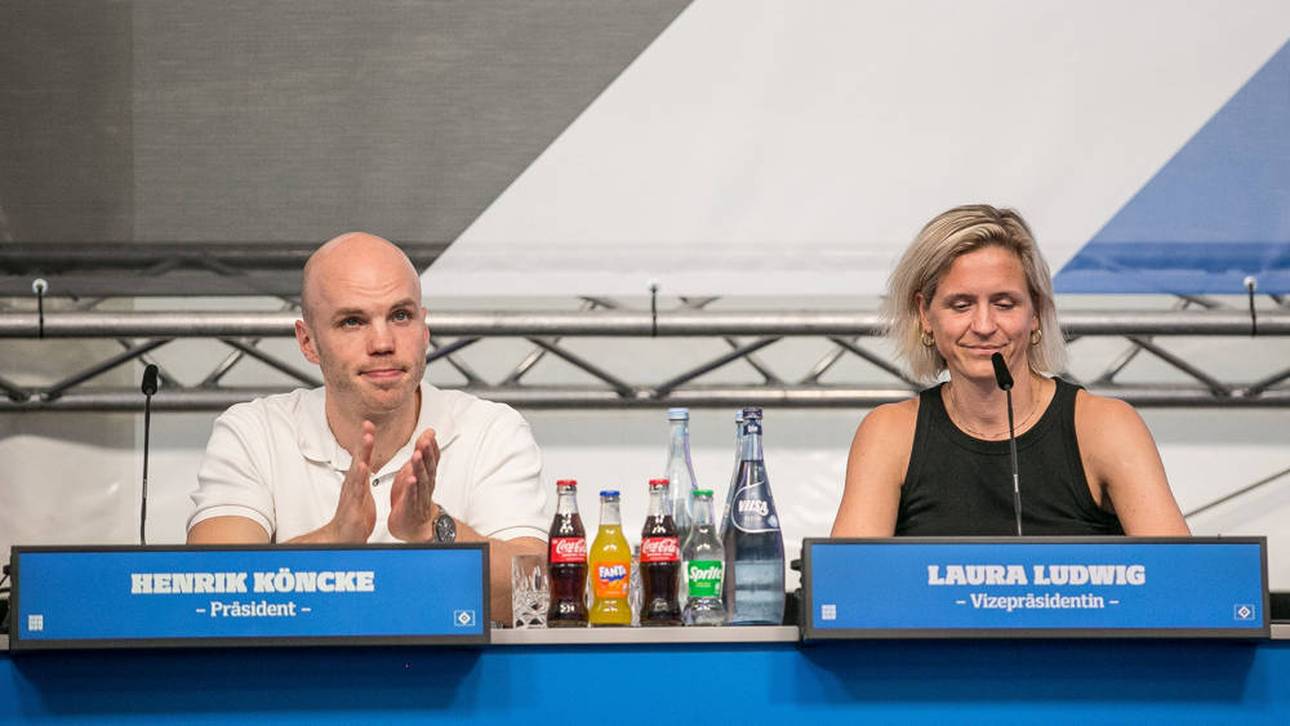 Henrik Köncke (l.) ist neuer Präsident des HSV und Laura Ludwig neue Vize-Präsidentin