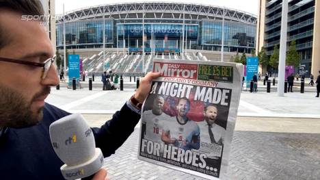 Englands Presse träumt schon von einem großen Sieg gegen Deutschland. Eine Schlagzeile der Daily Mirror könnte aber ganz schnell zum Albtraum für die Three Lions werden.