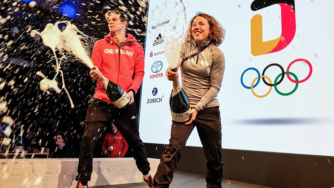 So feiert Deutschlands Gold-Duo