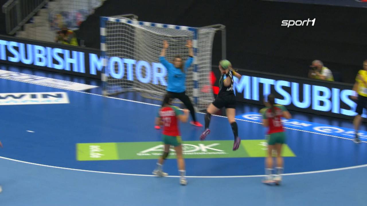 Die deutschen Handball-Frauen gewinnen das WM-Quali Rückspiel gegen Portugal