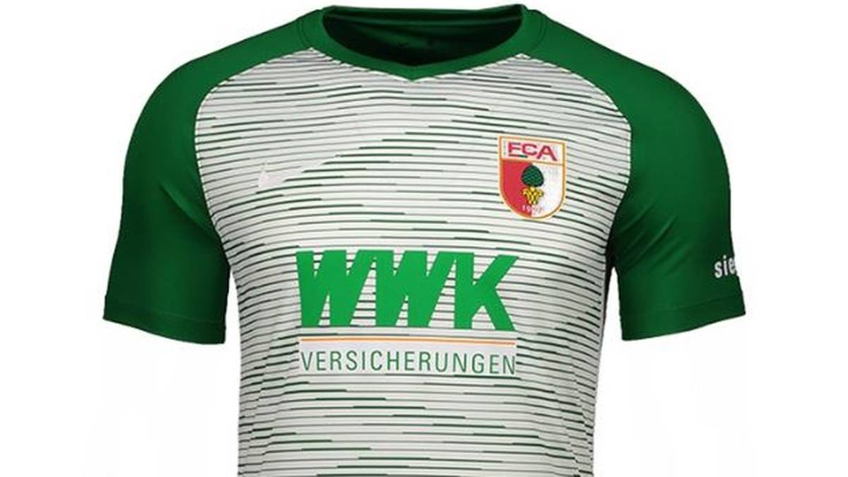 Farbige Ärmel gibt es dafür beim Auswärtstrikot - in Grün. Auf der Vorderseite sorgt ein grün-graues Muster für ein dynamisches Erscheinungsbild