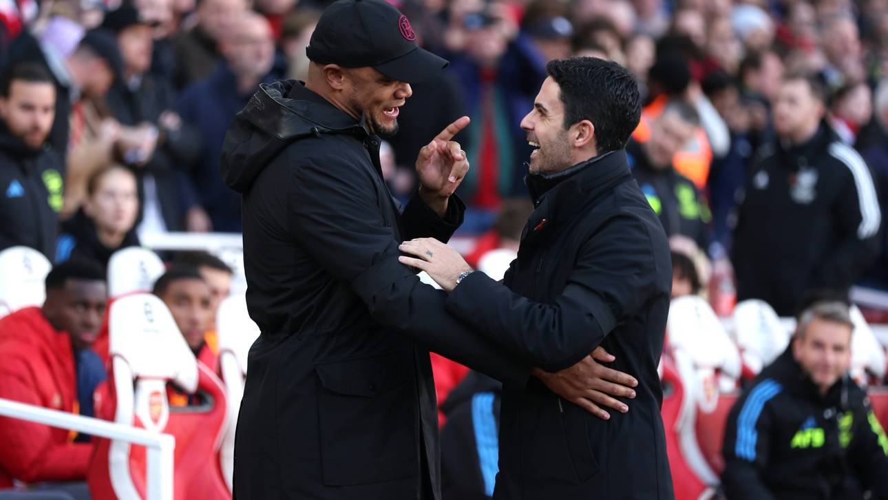 Kennen sich aus ihrer Zeit bei Manchester City: Vincent Kompany (l.) und Mikel Arteta