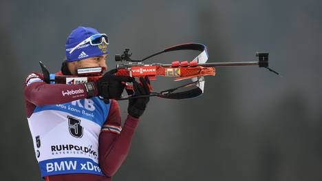 Anton Schipulin gewann bei Olympia 2014 in Sotschi Gold mit der Staffel