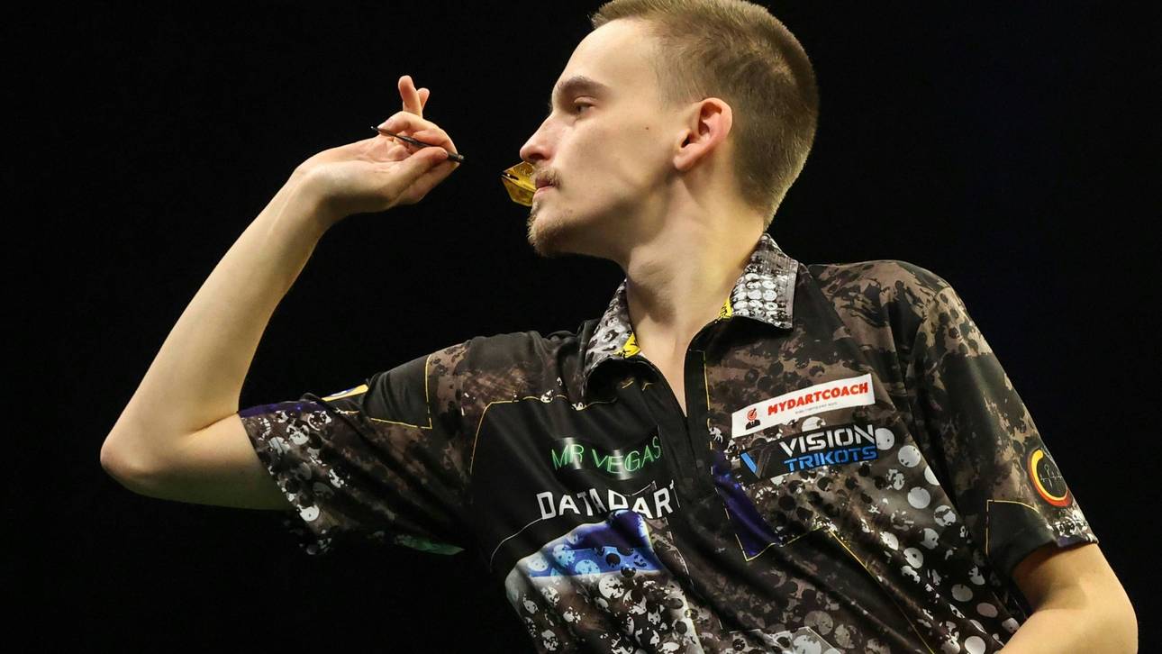 Pietreczko vergibt Matchdart beim Grand Slam of Darts