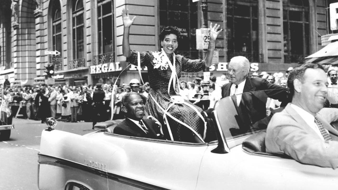 Althea Gibson wurde 1957 in New York triumphal empfangen