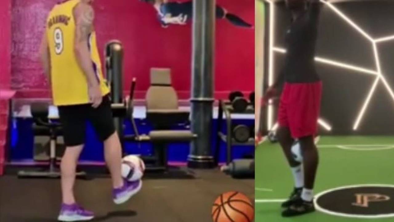 Skills-Challenge wird zum Privatduell zwischen Zlatan Ibrahimovic und Paul Pogba