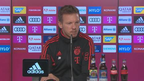Thomas Müller nahm beim Spiel gegen RB Leipzig lange auf der Bank Platz. Vor dem Spiel gegen den 1. FC Köln spricht Julian Nagelsmann über die Rolle des Bayern-Routiniers. 