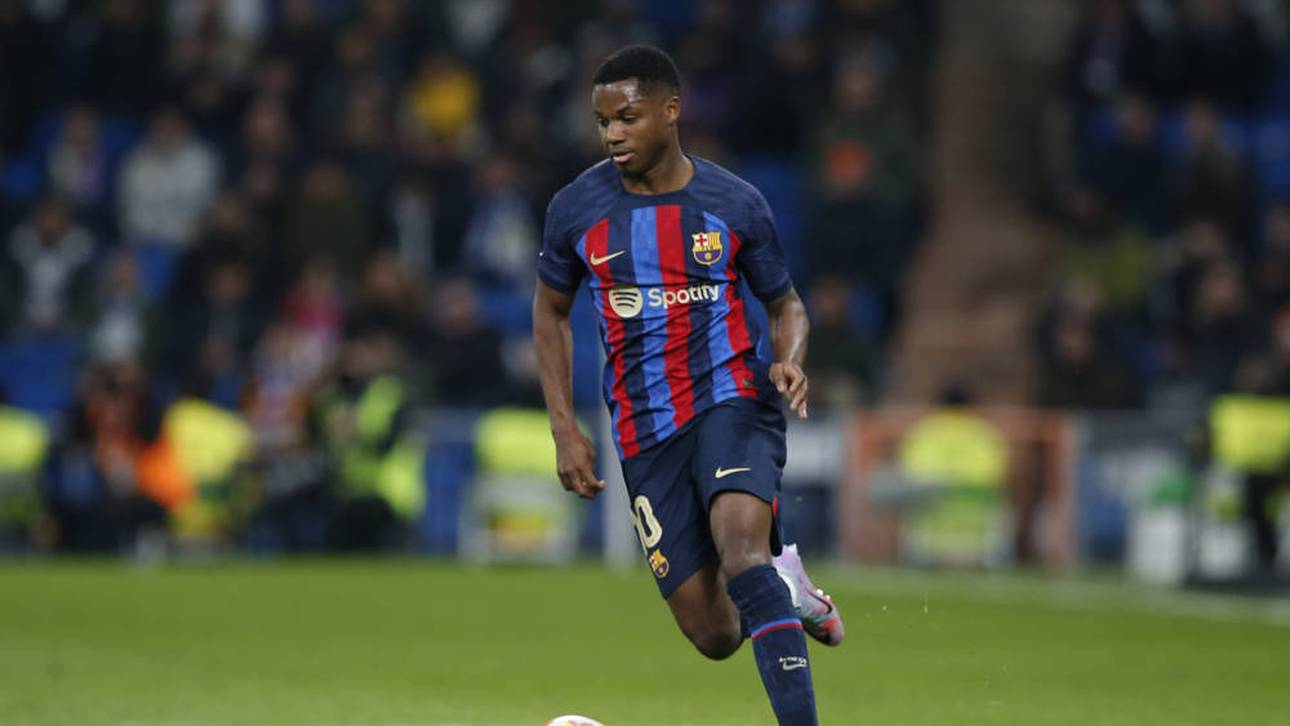 Ansu Fati beim FC Barcelona im Spiel gegen Real Madrid