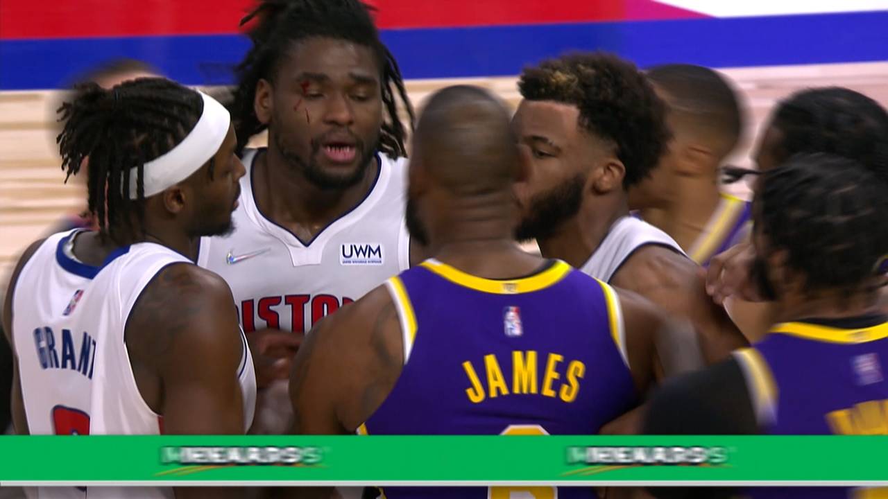 Lakers vs. Pistons: LeBron und Stewart nach Eskalation bestraft
