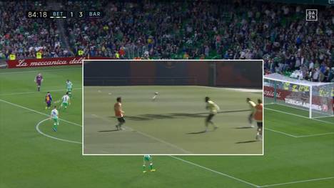 Barca-Superstar Lionel Messi hat es im Training fast geschafft, sein spektakuläres Ligator gegen Betis Sevilla zu kopieren. 