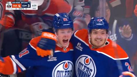 Trotz eines starken Starts von Leon Draisaitl und eines historischen Treffers von Josh Samanski müssen sich die Edmonton Oilers den Anaheim Ducks mit 4:6 geschlagen geben.