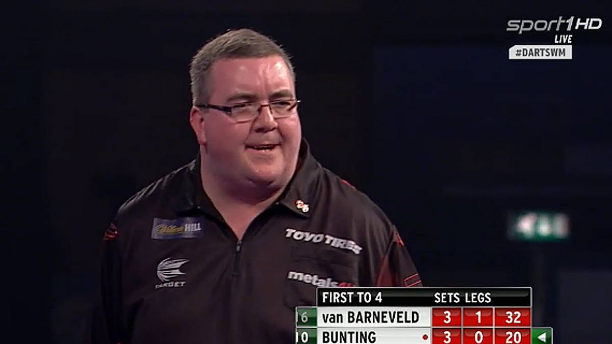 Das Spiel entwickelt sich fortan zu einer echten Nervenschlacht. Bunting und sein Kontrahent schenken sich nichts, in einem echten Break-Festival geht es hin und her   