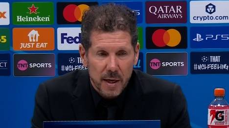 Im Viertelfinale der UEFA Champions League geht es für Atletico Madrid gegen den FC Barcelona. Trainer Diego Simeone gerät ins Schwärmen.