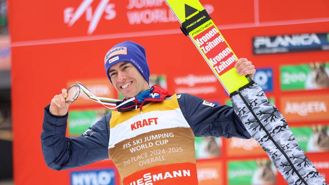 Stefan Kraft wurde im vergangenen Winter Dritter des Gesamtweltcups