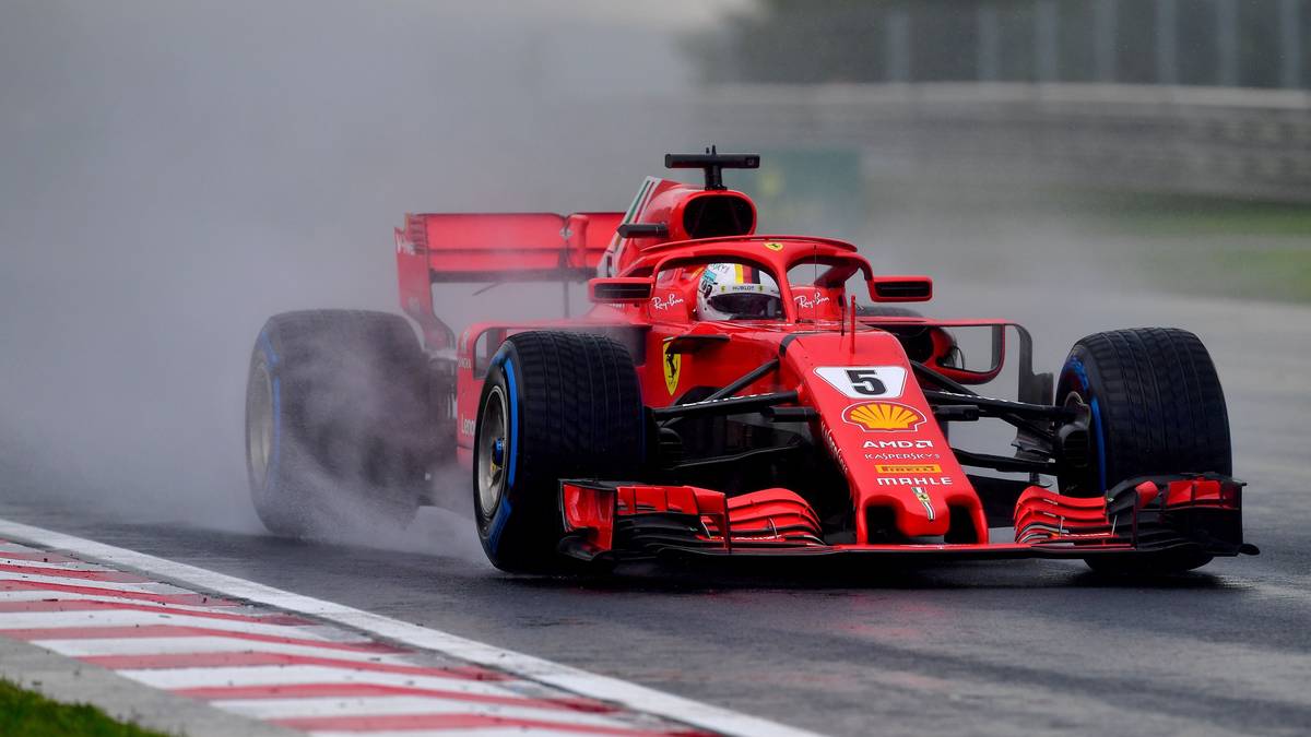 Sebastian Vettel landete beim verregneten Qualifying zum Ungarn-GP auf Rang vier