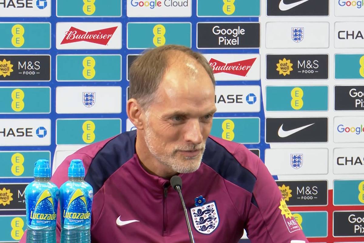Thomas Tuchel hat sich auf der Pressekonferenz vor dem WM-Qualifikationsspiel den Fragen der Medien gestellt.