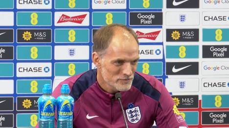 Thomas Tuchel hat sich auf der Pressekonferenz vor dem WM-Qualifikationsspiel den Fragen der Medien gestellt.