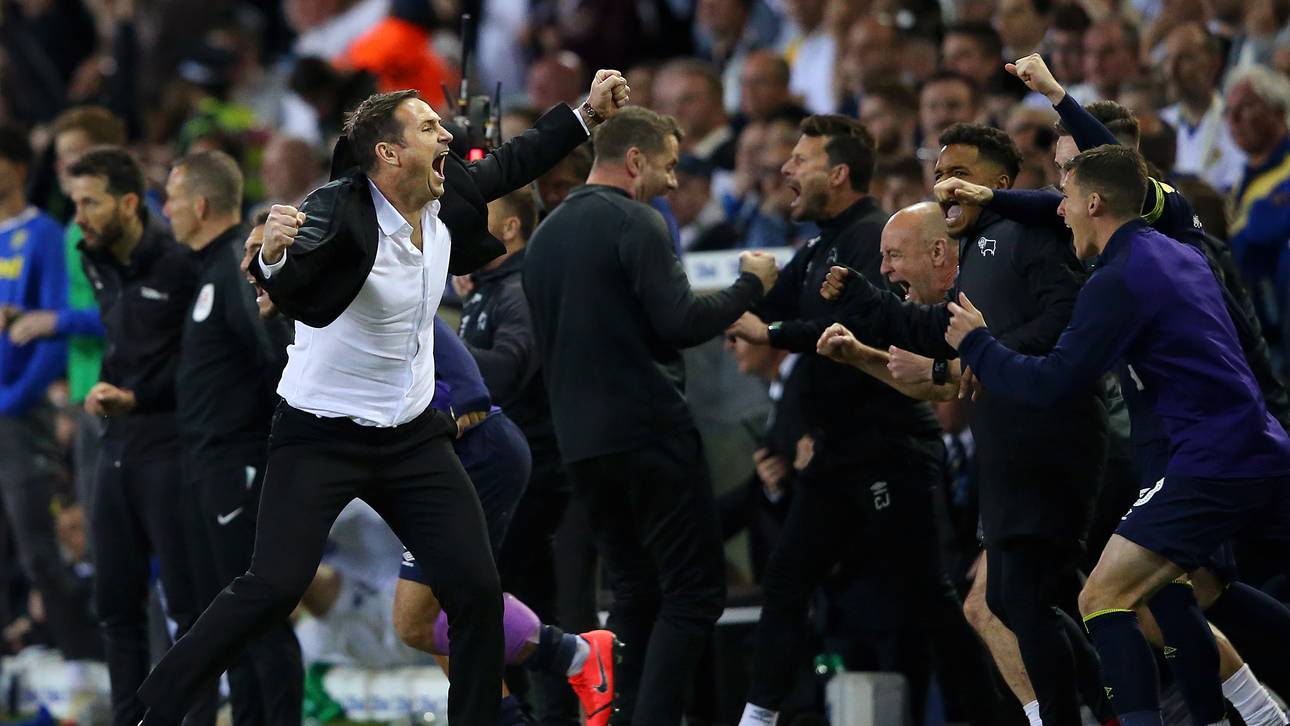 Frank Lampard (l.) feierte den erfolg gegen Leeds United voller Inbrunst