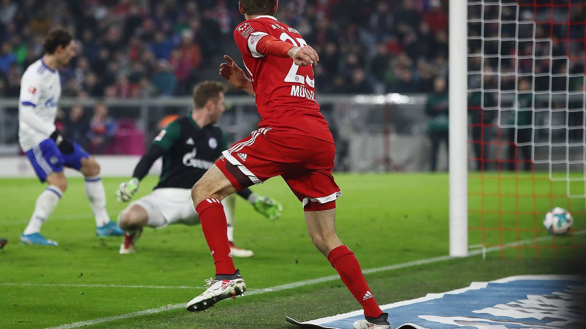 Nach dem Abschluss befindet sich Müller schon außerhalb des Spielfelds