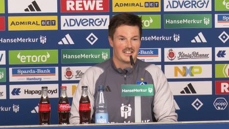 Merlin Polzin, neuer Cheftrainer des HSV, erklärt wie für ihn die ersten Tage als neuer HSV-Trainer waren.