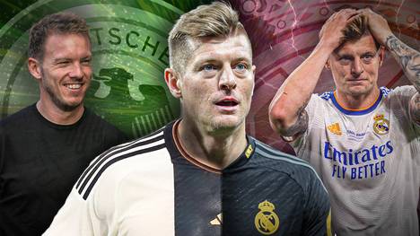 Das DFB-Team sucht nach seiner Form - und das nicht erst seit Julian Nagelsmann die Mannschaft im vergangenen Jahr übernommen hat. Eine Lösung könnte die Rückkehr von Toni Kroos sein. Was für und was gegen eine Nominierung des Weltklasse-Mittelfeldspielers spricht, seht ihr im Video.