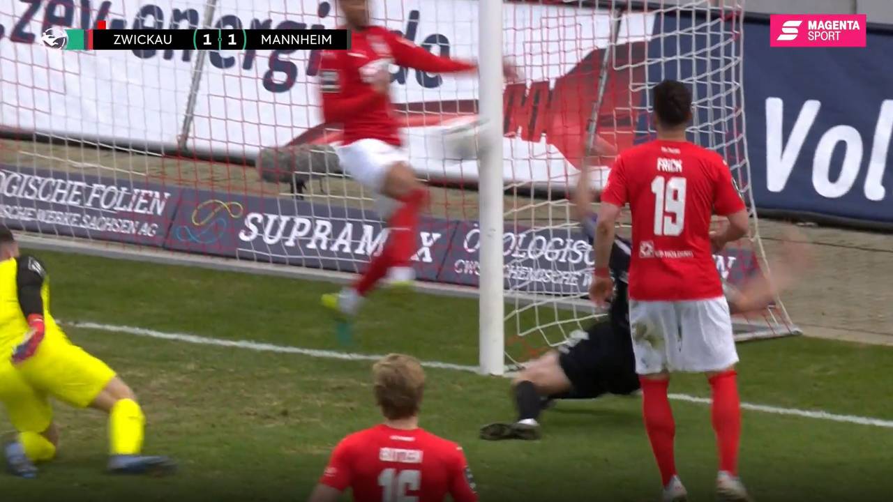 FSV Zwickau - SV Waldhof Mannheim (1:1): Tore und Highlights | 3. Liga
