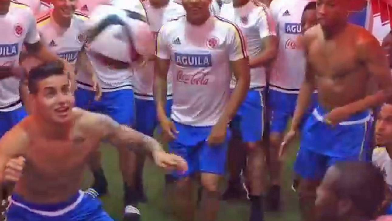 Real-Star Rodriguez zaubert in Kabine