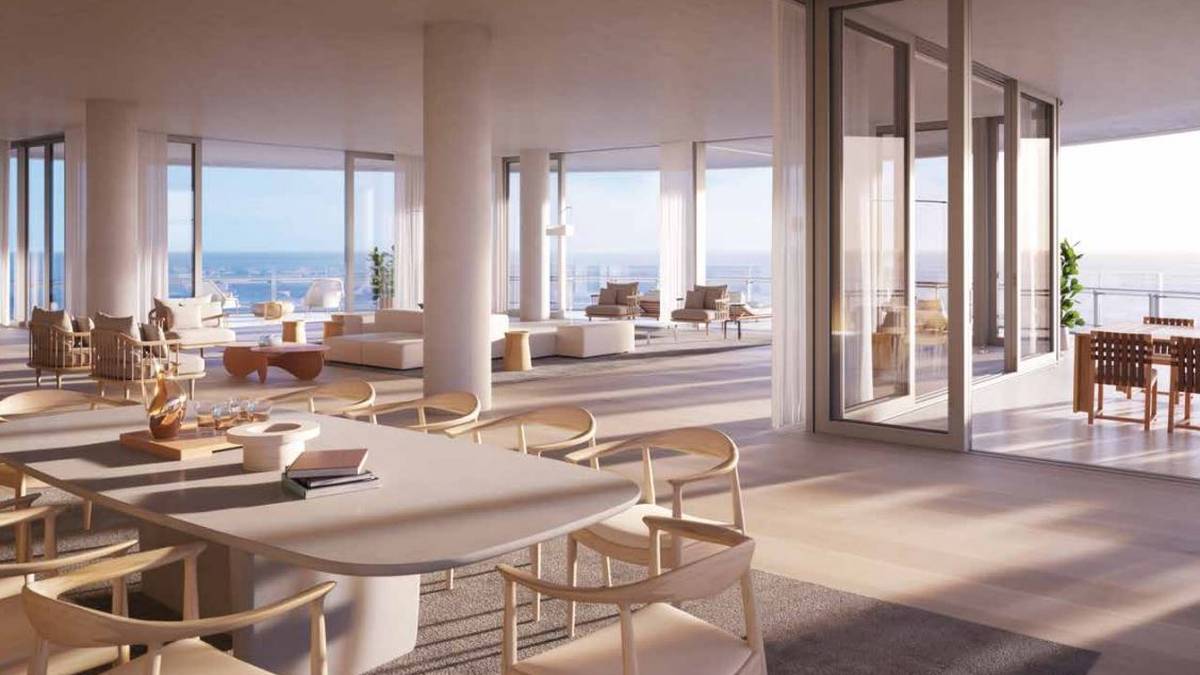 In Djokovic' neuer Bleibe gibt es so gut wie keine Türen, der Essbereich geht ins Wohnzimmer über und schafft so ein Gefühl von Weite