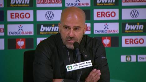 
Nach dem souveränen 3:0 Sieg im DFB-Pokal-Halbfinale fand Leverkusens Trainer Peter Bosz nur lobende Worte für seine Mannschaft. Richtige Feierlaune wollte aber aus einem ganz bestimmten Grund trotzdem nicht aufkommen.