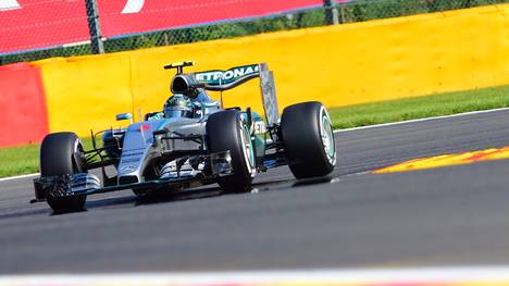 Nico Rosberg fuhr im 1. Training in Spa die schnellste Zeit