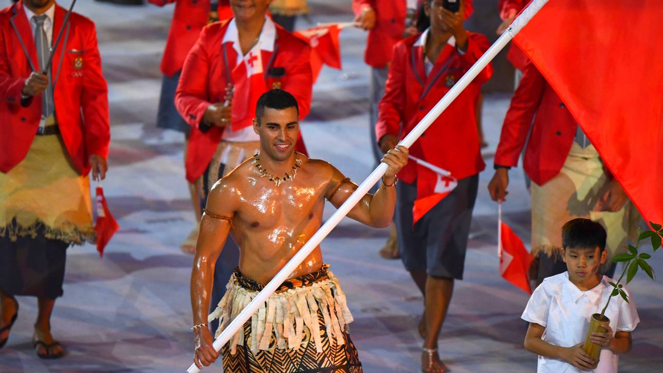 Fahnenträger setzt öligen Glanzpunkt