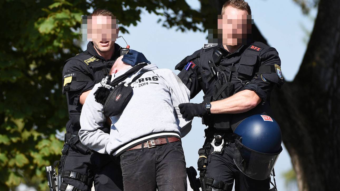 Krawalle bei Aalen gegen Frankfurt