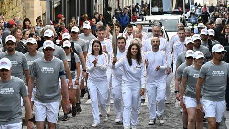 Der Fackellauf in Frankreich startete am 8. Mai