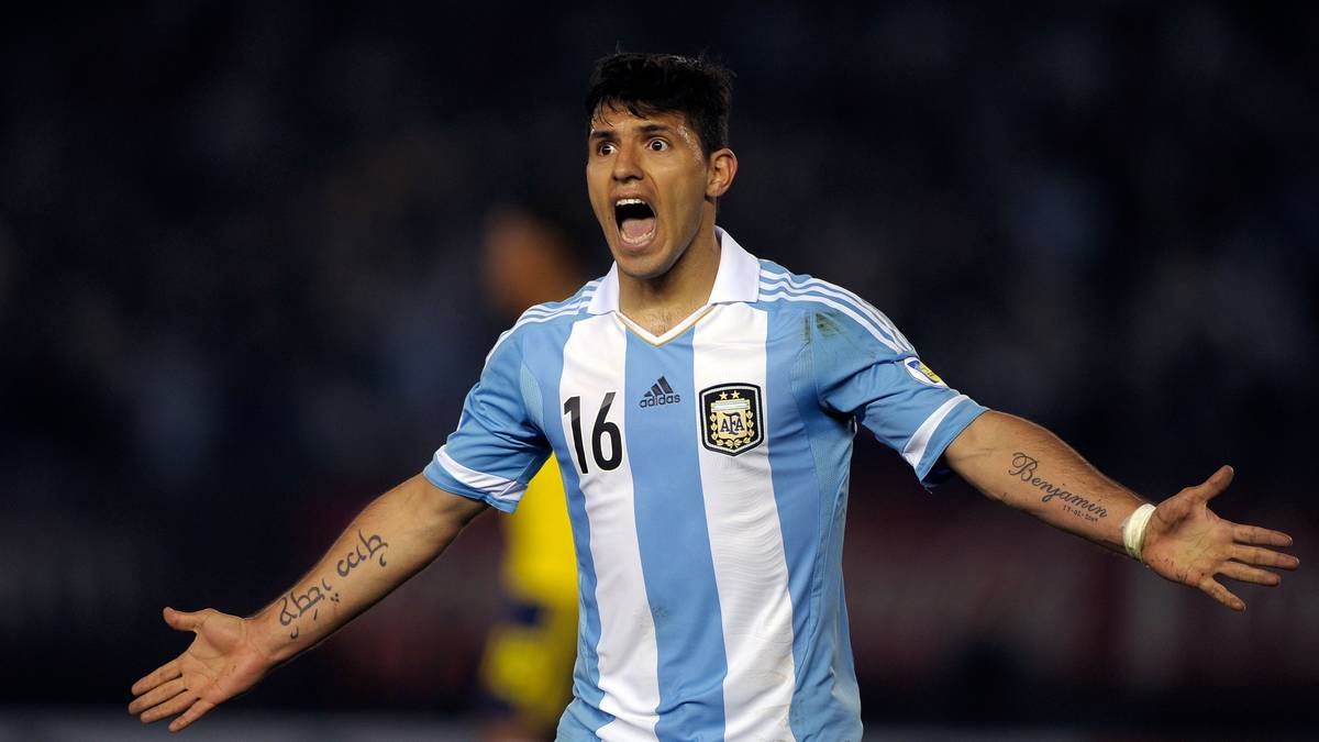 PLATZ 10 - SERGIO AGÜERO (Argentinien/13,2 Mio. Follower): Sergio Agüero hat sich nicht nur mit seinem Torriecher, sondern auch als Schwiegersohn Diego Maradonas einen Namen gemacht 