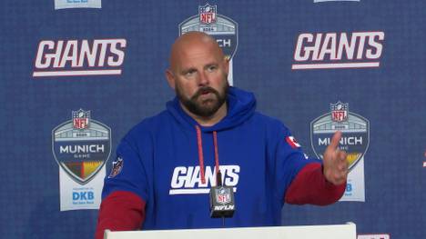 Das NFL Munich Game gegen die Carolina Panthers läuft für die New York Giants nicht so wie erhofft. Dennoch bedankt sich Coach Brian Daboll für die deutsche Gastfreundschaft.