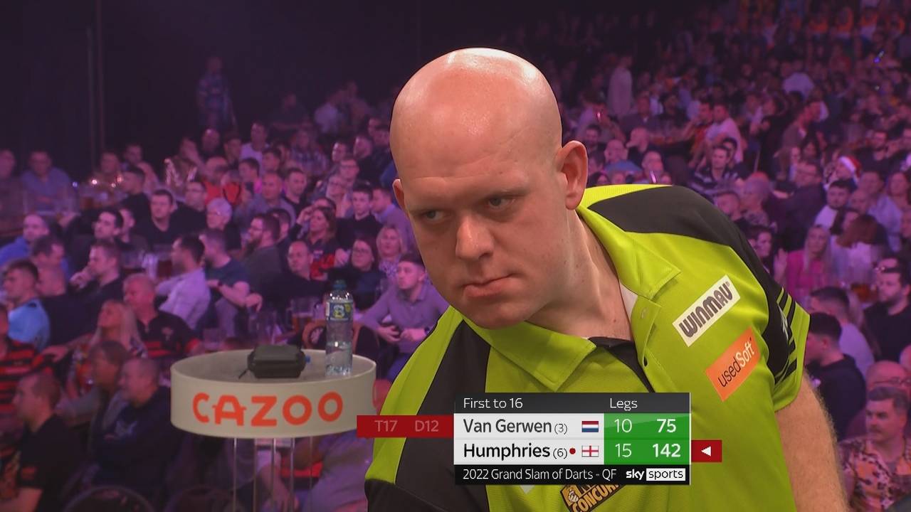 Grand Slam of Darts: Luke Humphires schlägt Michael van Gerwen mit 16:10