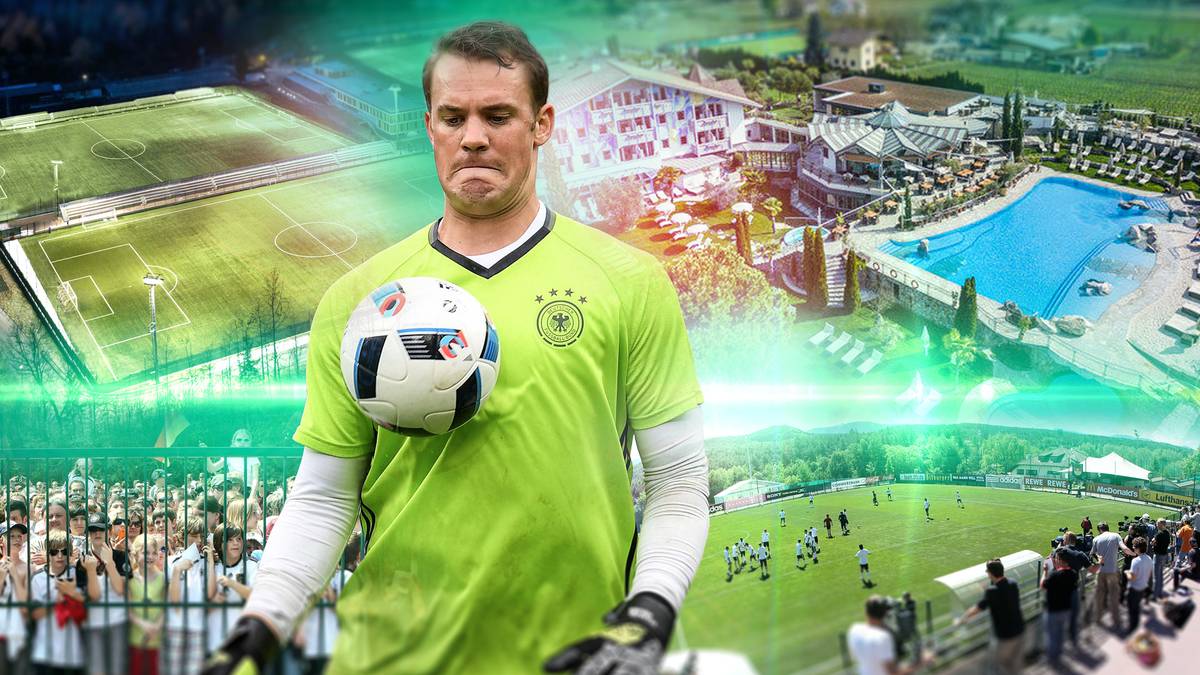 Vor allem für Manuel Neuer ist das Trainingslager von entscheidender Bedeutung - SPORT1 zeigt die Bilder der deutschen Ankunft und des Zielorts Eppan