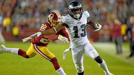 Nelson Agholor erzielte für die Philadelphia Eagles zwei Touchdowns gegen die Washington Redskins